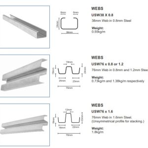 Galvanized Steel Web Profiles